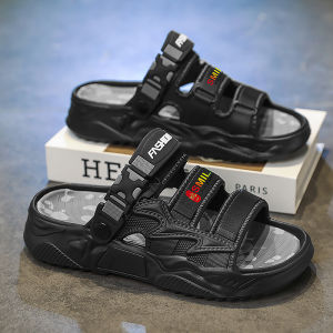 Summer Anti-Slip Odor-Resistant Casual Sports Beach Driving Sensation Mens Slippers Trendy Bifunctional Youth Leisure Slippers