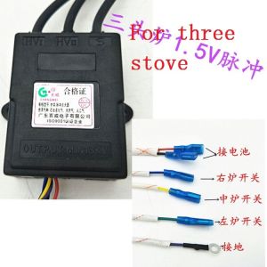 ❂◐ General three lines gas burner igniter 1.5V gas stove electric pulse spark ignition coil gas stove replacement parts 1.5V煤气灶天然气燃气灶双灶脉冲点火器打火器控制器