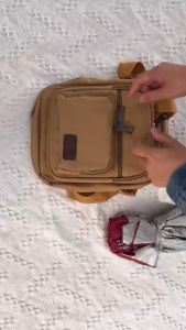 SPSBAGS#4024 FASHIONABLE SLINGBAG AND CROSSBODYBAG CANVAS MATERIAL FOR MEN WITH ADJUSTABLE STRAP