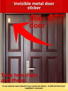 A Gift of Happiness Door Sticker Invisible Metal Sticker Solution Door-to-Neighbor Bedroom Bedside Facing West Door-to-Door Pendant