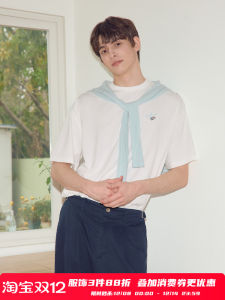 PSO Brand Mens And Womens Short Sleeve T-Shirt with Mini Athlete Embroidery Five-in-One Functionality for Summer