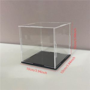 Clear Acrylic Display Case Dustproof Collectibles Assemble Showcase Toy Car Mini Figures Model Storage Organizer Blind Box
