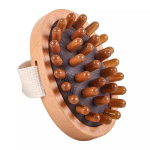 Universal Full Body Meridian Brush Massage Comb Essential Oil Wooden Handle Multi-Tooth Professional Quality Hair Comb