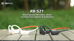 REMAX RB-S21 Bone Conduction IPX8 Waterproof Wireless Bluetooth 6.0 Open-Ear Sports Earbuds Swimming Earphones - Black