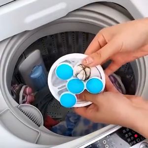 Dụng cụ lưới lọc tóc - túi lưới giặt đồ tiện dụng cho máy giặt - Phao Lọc Cặn Bẩn Máy Giặt Thông Minh Túi Lọc Gom Cặn Bẩn Trong Lồng Máy Giặt Hình Tròn