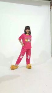 Kiminori HAPY.CP Setelan Baju Tidur Anak Perempuan Lengan Pendek