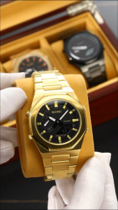 Jam Tangan Pria Analog Digital SKMEI 1816 Silver water resistance 30m