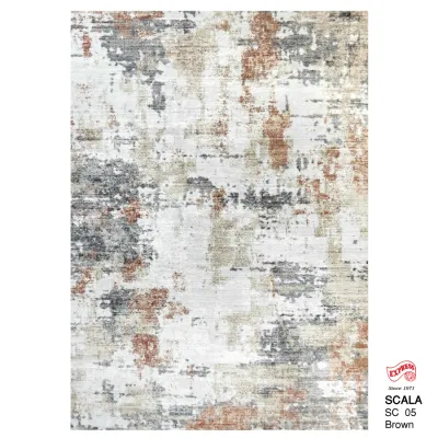 พรมรุ่น SCALA พรมปูพื้นพิมพ์ลายบนไมโครไฟเบอร์คุณภาพสูง บุหลังผ้าใบ หนา 10 mm