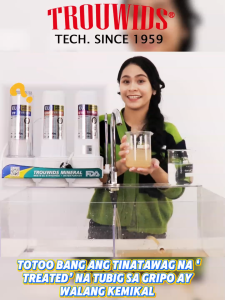 TROUWIDS Water Filter Advance 3 Stages Super Water Filtration System Water Purifier For Home