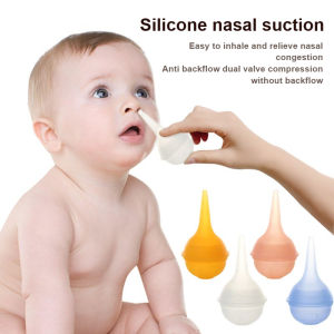 Handheld newborn spherical silicone nasal suction child care nasal suction devicebaby anti reflux design nasal cleaning device
