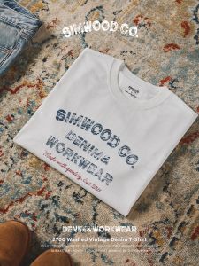 Simwood | Loose Fit Retro Printed T Shirt 270g