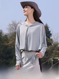 miiow | Cat Woman Small Size Summer 2024 New Style Thin Veil Outdoor Wear UV Protection Clothes Womens Short Outerwear Sunscreen Suit