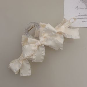 Sweet Elegant Multi-Layered Butterfly Knot Hair Clip Womens High-End Feeling Back of Head Bun Hair Clip Shark Clamp Hair Accessories