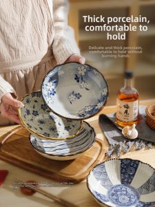 SHELI | Retro Underglaze Colored Ceramic Plate