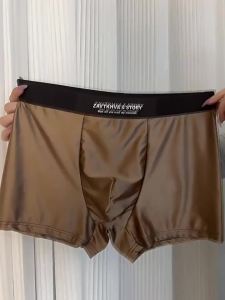 Quần Short Nam Bằng Vải Satin Có Độ Đàn Hồi Thoải Mái Nhẹ Nhàng Sang Trọng Hấp Thụ Mồ Hôi Mềm Mại Không Để Lại Vết Bẩn Quần Lót Thời Trang Cotton Sợi Tre