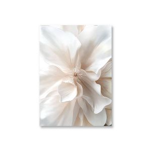 3PCS/Sets Pure White Flower Posters Canvas Painting Minimalist Posters And Prints Wall Art for Home Living Room Decor Unframed