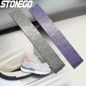 DIY Self Adhesive Glass Rhinestone Car Interior Decoration Anti Collision Tape Door Edge Stickers Vehicle Decor