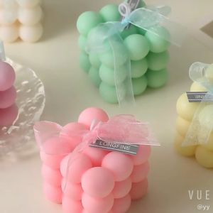 Essential Oil Aromatherapy Candles & Rubik's Cube Shape Home Decor: Perfect for Special Occasions & Spiritual Moments