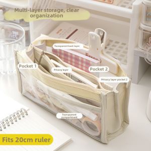 Besee | Transparent Large Capacity Pencil Case for girl pencil case