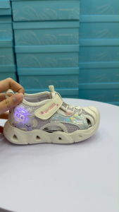 Dr Kong Baby Sandal Arch Support Healthy Foot Development Toddler Girls 16M - 3Y LED Light Shoes (DK-1S14B2041BW)