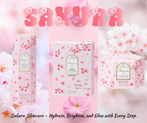 Aishodo Sakura Moisture Japan Skincare Set Lotion+Essence Gel Mask Face Cream