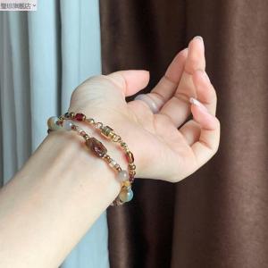 New Chinese Style Beaded Bracelet Colorful Magnetic Clasp Czech Glass Jewelry Hand Chain Fashion Accessory Wall Mint Brand