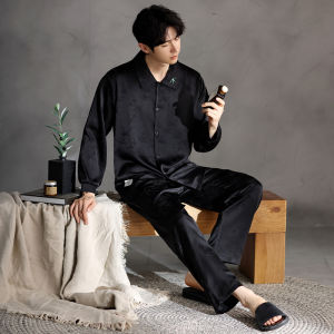 miiow | Mens Ice Silk Sleepwear 2025 New Style Cool Sensation Breathable Soft Skin-friendly Home Clothes Large Size Outdoor Wear