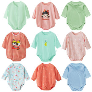 [ลดล้างสต๊อก] ชุดนอนคลุมก้นแขนยาวทรงสามเหลี่ยมสำหรับเด็กทารก