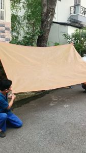 Lưới Che Nắng Dệt Kim 230gr che 805 Đóng Khoen May Viền Miễn Phí Bán Theo m2