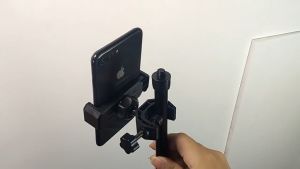 Tablet Holder Treadmill Bike Tablet Mobile Phone Bracket Adjustable Handle Mount Support 4-12 Inch Devices Phone Holder Camera Clip for Tripod Stand for Cellphone Multi-functional Phone Holder Clamp Mount Tripod 360° Rotatable