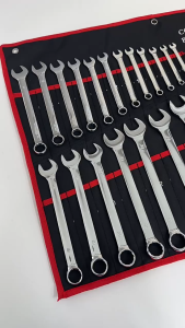 GTE 25pcs (6–32mm) Raised Rib Combination Wrench Set With Roll Up Storage Bag Set Spanar Kombinasi - Fulfilled by GTE SHOP
