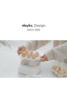 Olayks 2-Tier Mini Food Steamer | 6 Menu Functions | 12H Preset Timer | Mini Egg Steamer Pau Dimsum | Periuk Kukus Elektrik 迷你电蒸锅 电蒸笼 包子点心蒸笼