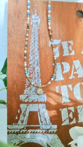Ready Stock SG - Handmade Sun with Earth Picasso Jasper Turquoise Gold Zircon Crystal Necklace Handmade Natural Healing Crystal Necklaces