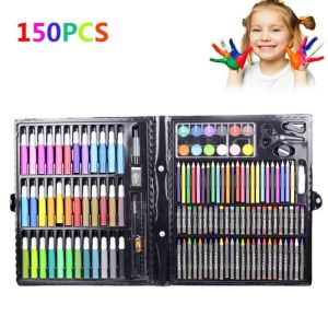 Art Set Isi 150 Pcs Pensil Warna Set Anak Crayon Komplit Alat Lukis Alat Mewarnai Anak