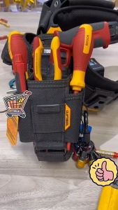 TOUGHBUILT Technician 6/7/10-Pocket Pouch Tool Bag Large TB-CT-36-L6 TB-CT-36-M7 TB-CT-36-L7 TB-CT-36-L10 Cliptech Heavy Duty Mechanics Special Multi-pocket Pliers Screwdriver Screwdriver Set Quick Hanging Beg Alat Teknik 技工专用工具袋+腰带扣具