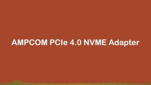 AMPCOM Kartu Adapter M.2 NVME SSD ke PCIe 4.0 Kartu Ekspansi SSD PCIe 4.0 X4 64Gbps untuk Desktop PC PCI-E GEN4 Kecepatan Penuh