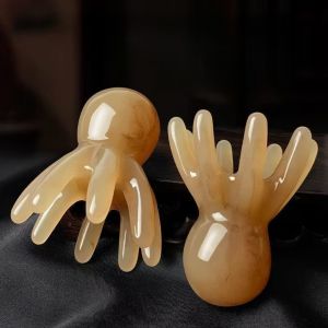 Resin Octopus Scalp Massager 8-claw Octopus Massage Comb Stress Neck Meridians Massager Relief