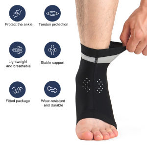 1PCS Ankle Brace Support for Men & WomenBreathable Neoprene Compression Sleeve for SportsArthritisPlantar FasciitisSprains