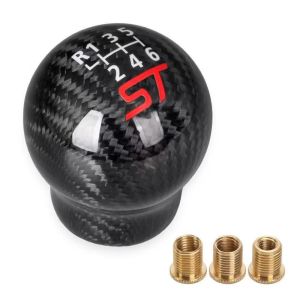 6 Speed Manual for Focus Fiesta RS ST Shift Knob Car Handball Gear Stick Lever Carbon Fibre Aluminium Alloy Gear Shift Knob