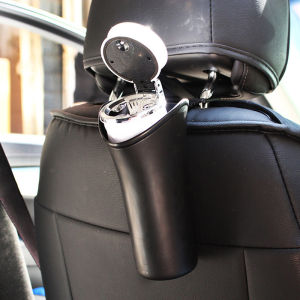 (Ready Stock)Multifunctional Car Umbrella Storage Bucket Black Plastic Holder Barrel with Hook for Gathering Bottle Shelves Car Trash Can