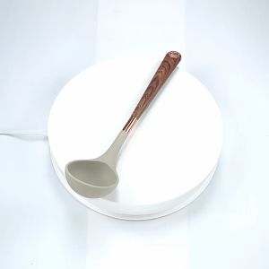 Irus Silikon Elite Gagang Motif Kayu|Bakelite Wooden Handle Silicone Soup Ladle WF12