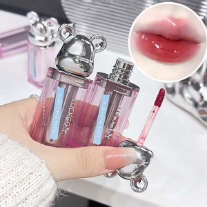 ลิปกลอส Little Bear Water Gloss ลิปสติกเนื้อฉ่ำวาวเหมือนกระจกสำหรับฤดูใบไม้ร่วงและฤดูหนาว ให้ความชุ่มชื้น ลิปกลอสติดทนนาน
