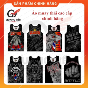 Áo Muay Thái thun lạnh co dãn chính hãng cao cấp ba lỗ