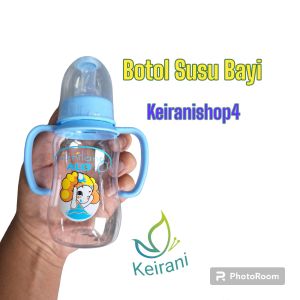 BOTOL SUSU BAYI ALGO 8106 BABY FEEDING BOTTLE DENGAN GAGANG MOTIF LUCU 125ML