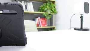 Case Armor For Samsung Galaxy Tab S10 Ultra 14.6 Inch 2024 TRIPLEDI TD0304 Hard Cover Shoulder Strap Casing Silicone Bumper Kickstand TPU Stylus Pen Slot Full Protection Heavy Duty Rugged SM-X920 SM-X926B