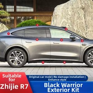 Appearance Blackening Stripe Stainless Steel Patch Car Decoration