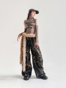 ชุดเดรสเด็กผู้หญิงสไตล์เกาหลี ทรงเข้ารูป ลายเสือดาว ชุดเต้นแจ๊ส ชุดเต้นรำ ชุดการแสดง ชุดเด็กผู้หญิง ชุดแฟชั่น