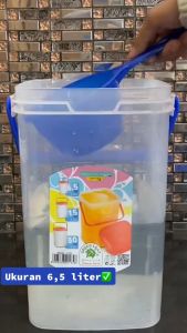 TOPLES ES BUAH 6.5 LITER/AQUARIUM ES BUAH KELAPA/TOPLES KERUPUK PLASTIK Green leaf 0165