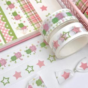 2/3Pcs INS Style Wing Bow Grid Themed Tape Set Cute Patterns Perfect For Journaling Scrapbooking DIY Crafts Decoration Tape Roll
