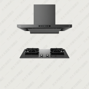 Slim Top Suction Kitchen Hood and Stove Set